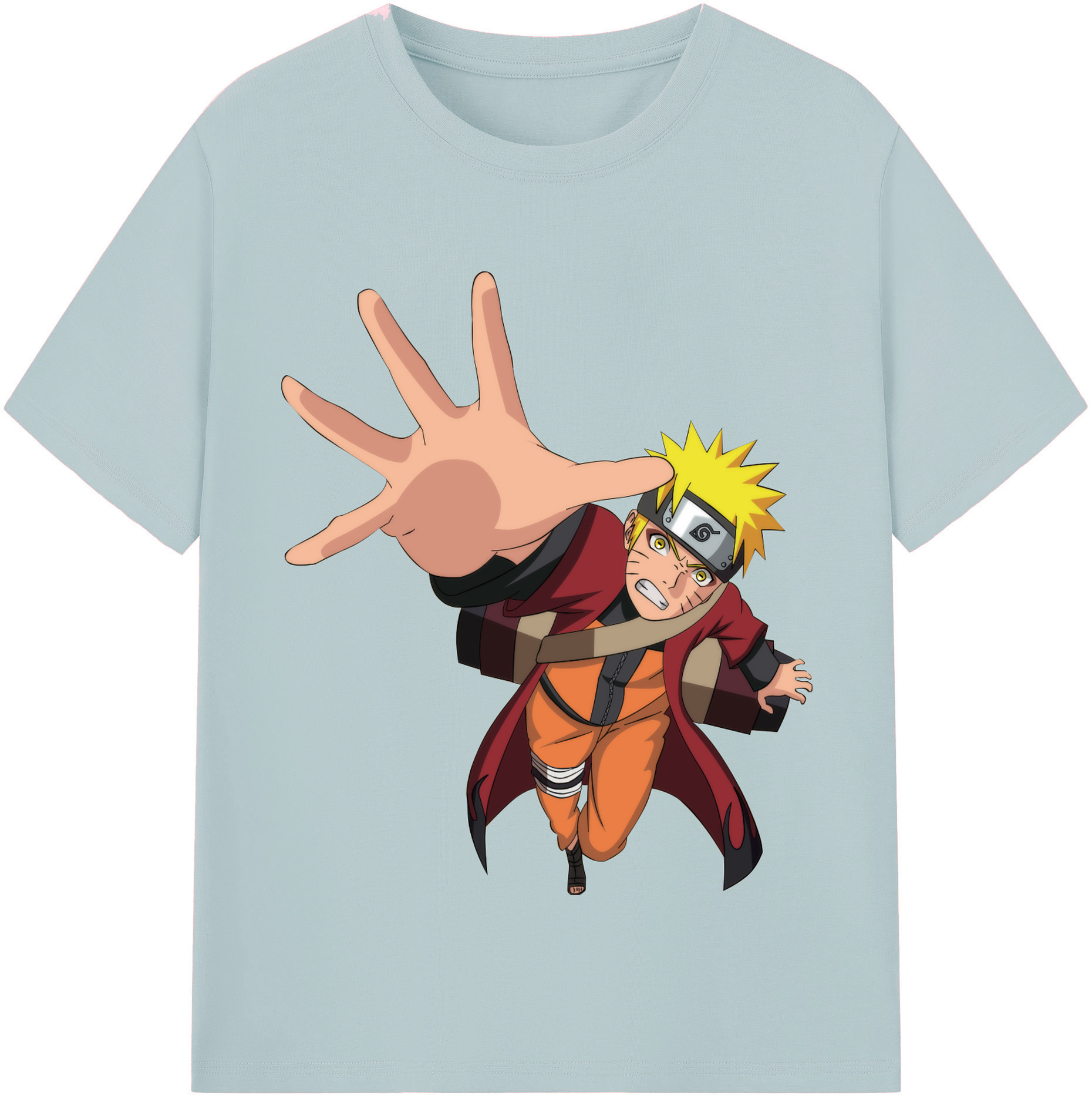 （画像用） NARUTO -ナルト- うずまき ナルト Uzumaki Naruto 綿100％半袖Tシャツ（フロントプリント）